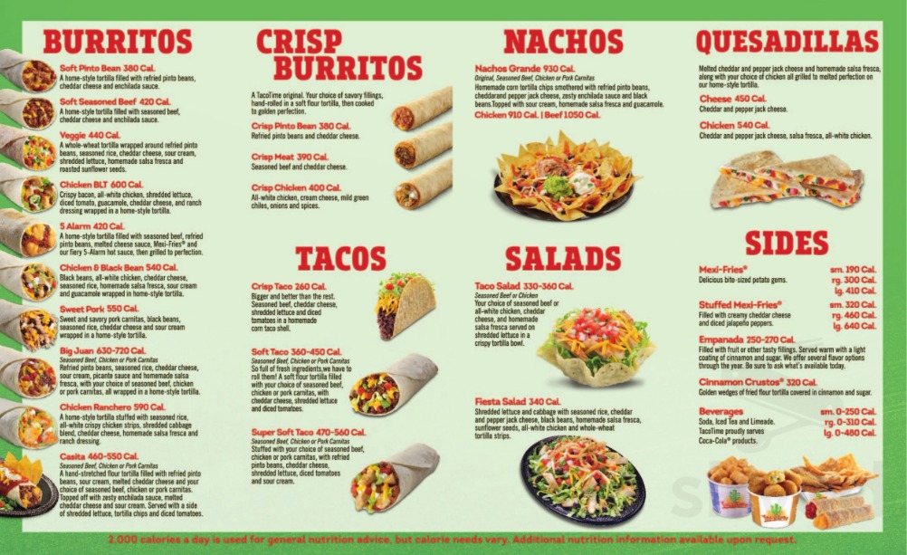 Taco Time Menu Canada & Latest Prices 2023