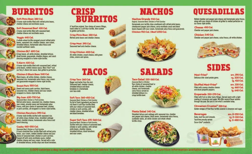 Taco Time Menu Canada & Latest Prices 2023