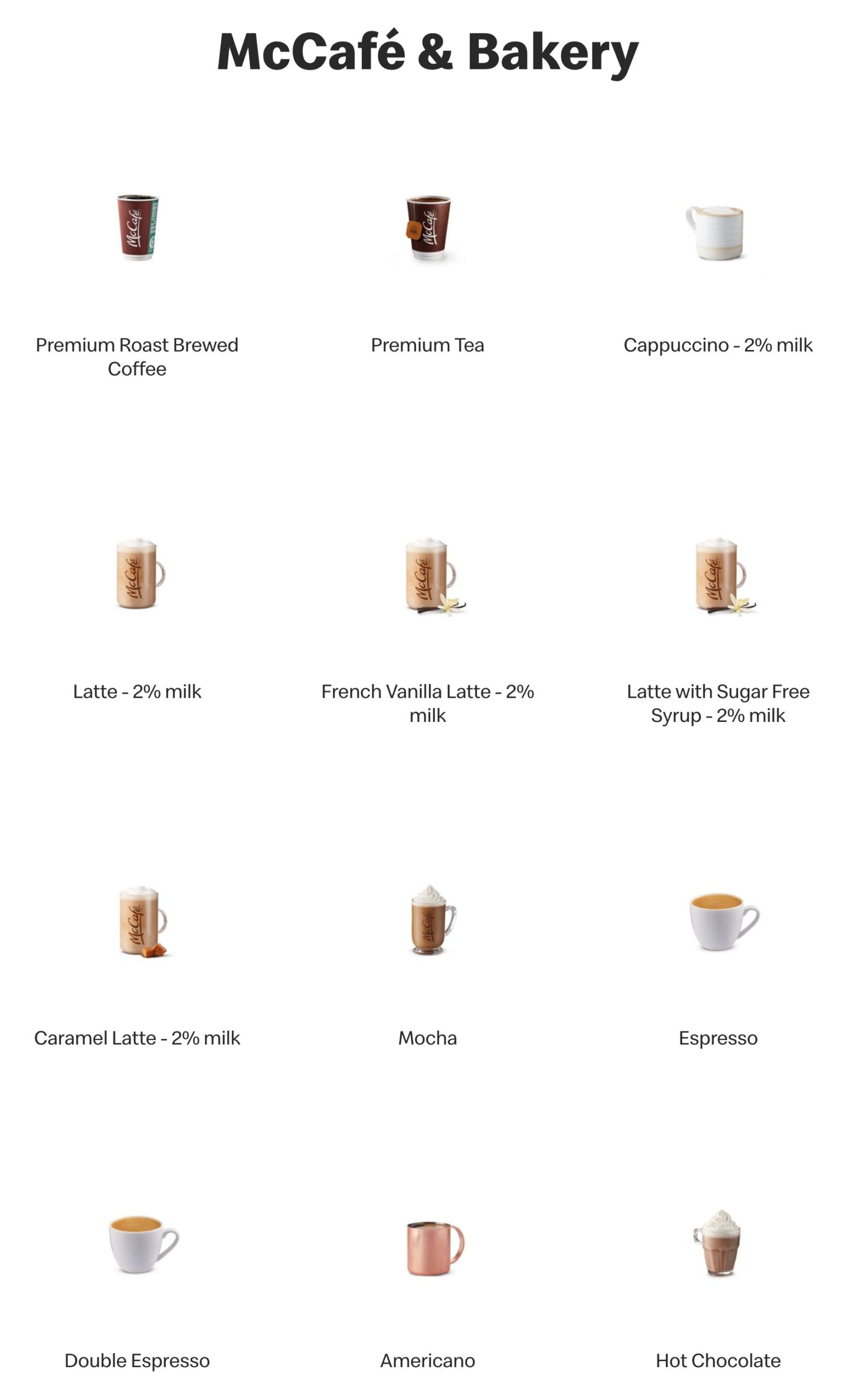 Mccafe Cold Menu McDonald’s Menu Canada Updated Prices 2023