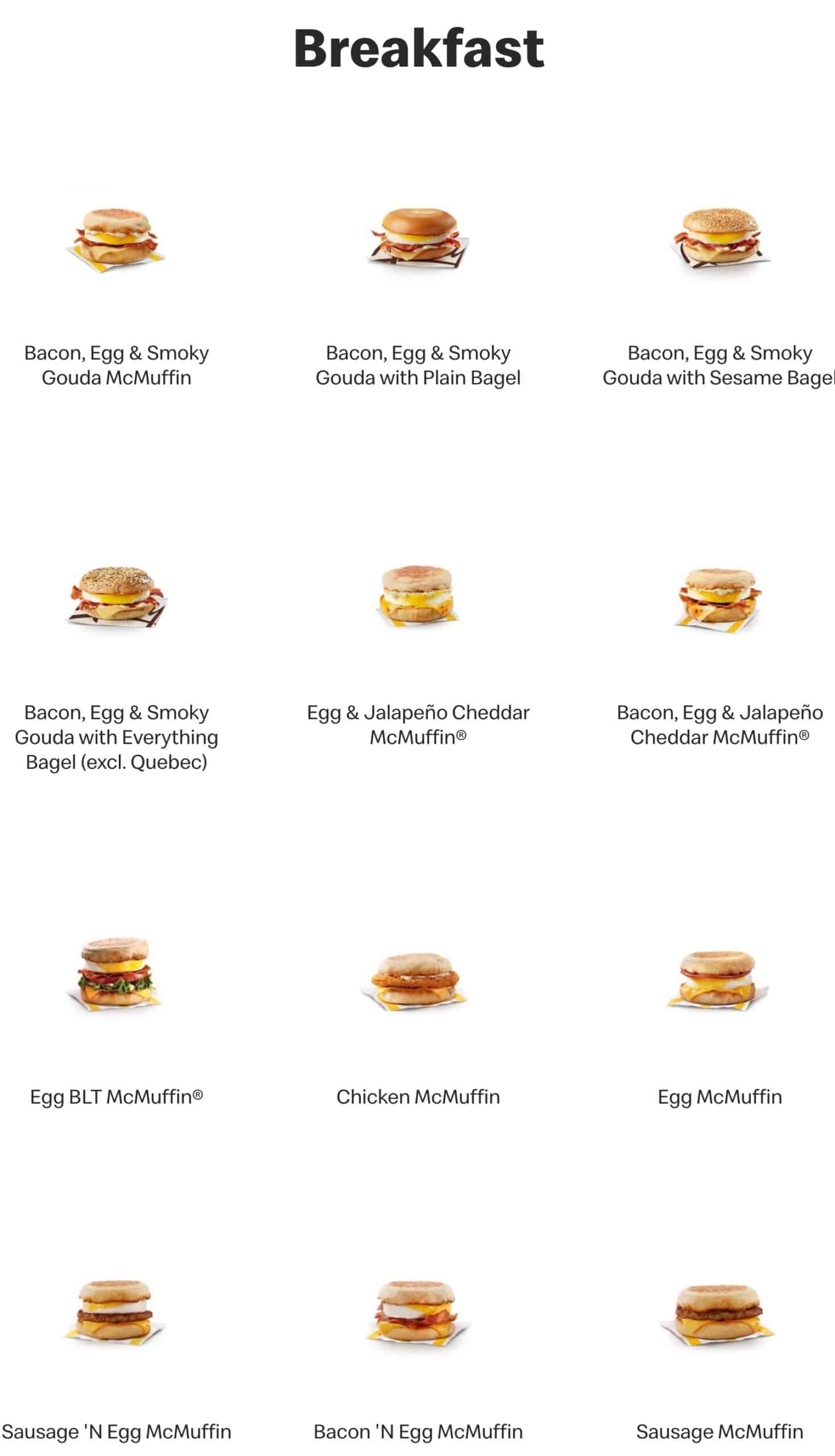 McDonald’s Menu Canada Updated Prices 2023