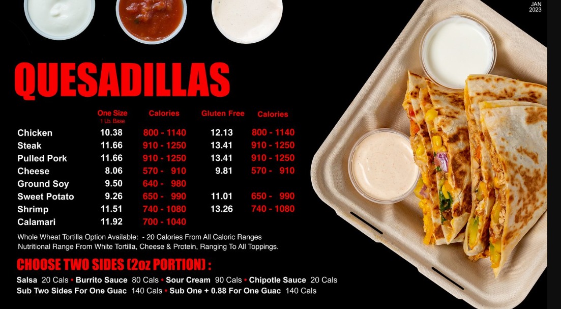 Burrito Boyz Menu Canada & Latest Prices 2023