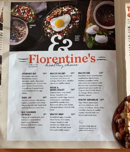 Ben Et Florentine Menu Canada Healthy Choice