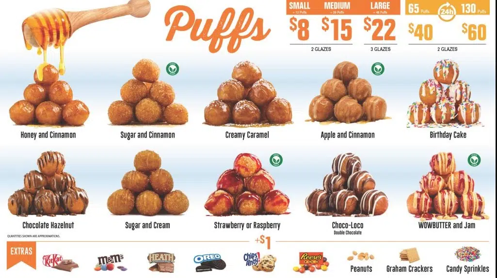 Mr. Puffs Menu Canada List