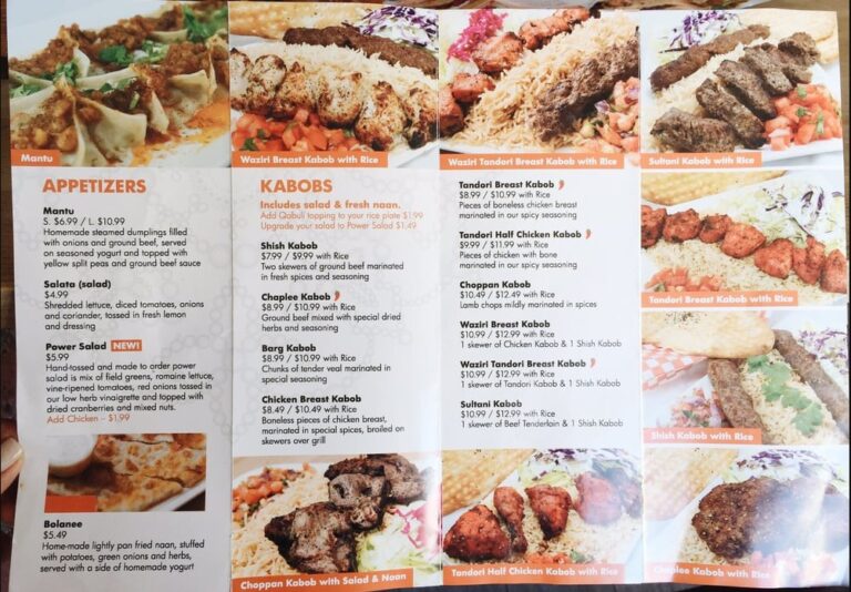 NAAN KABOB Menu Canada & Latest Prices 2023