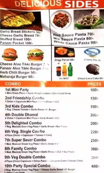 Pizza Delight Menu Canada Sides