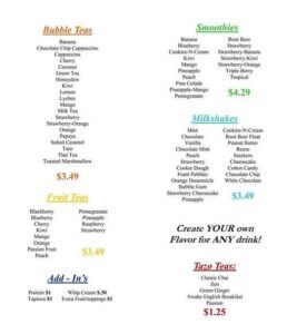 Tutti Frutti Frozen Yogurt Menu Canada & Latest Prices 2023