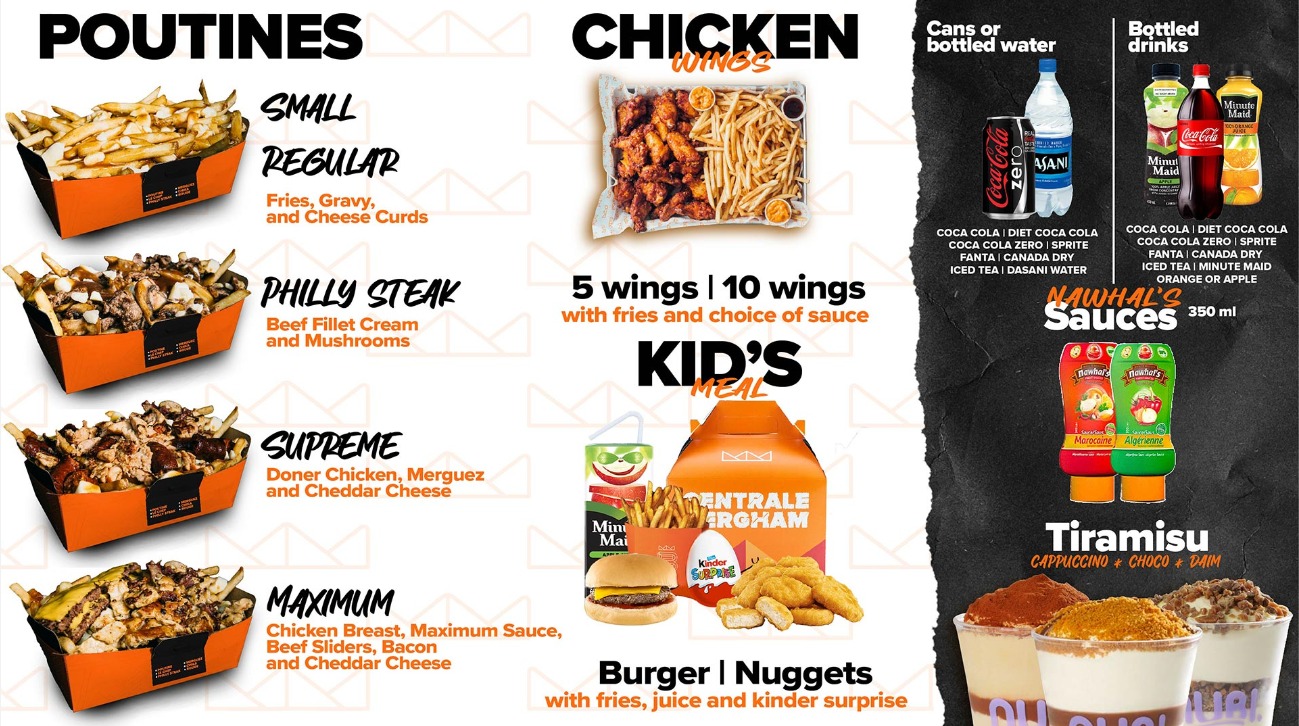 Centrale Bergham Menu Canada & Latest Prices 2023