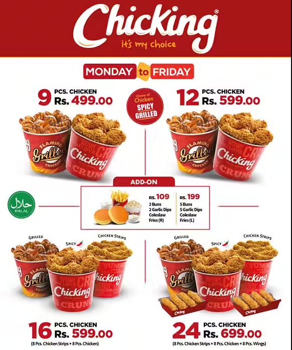 ChicKing Menu Canada Price