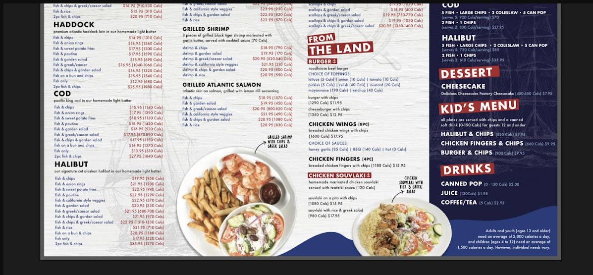 Halibut House Fish & Chips Menu Canada Prices List 2023