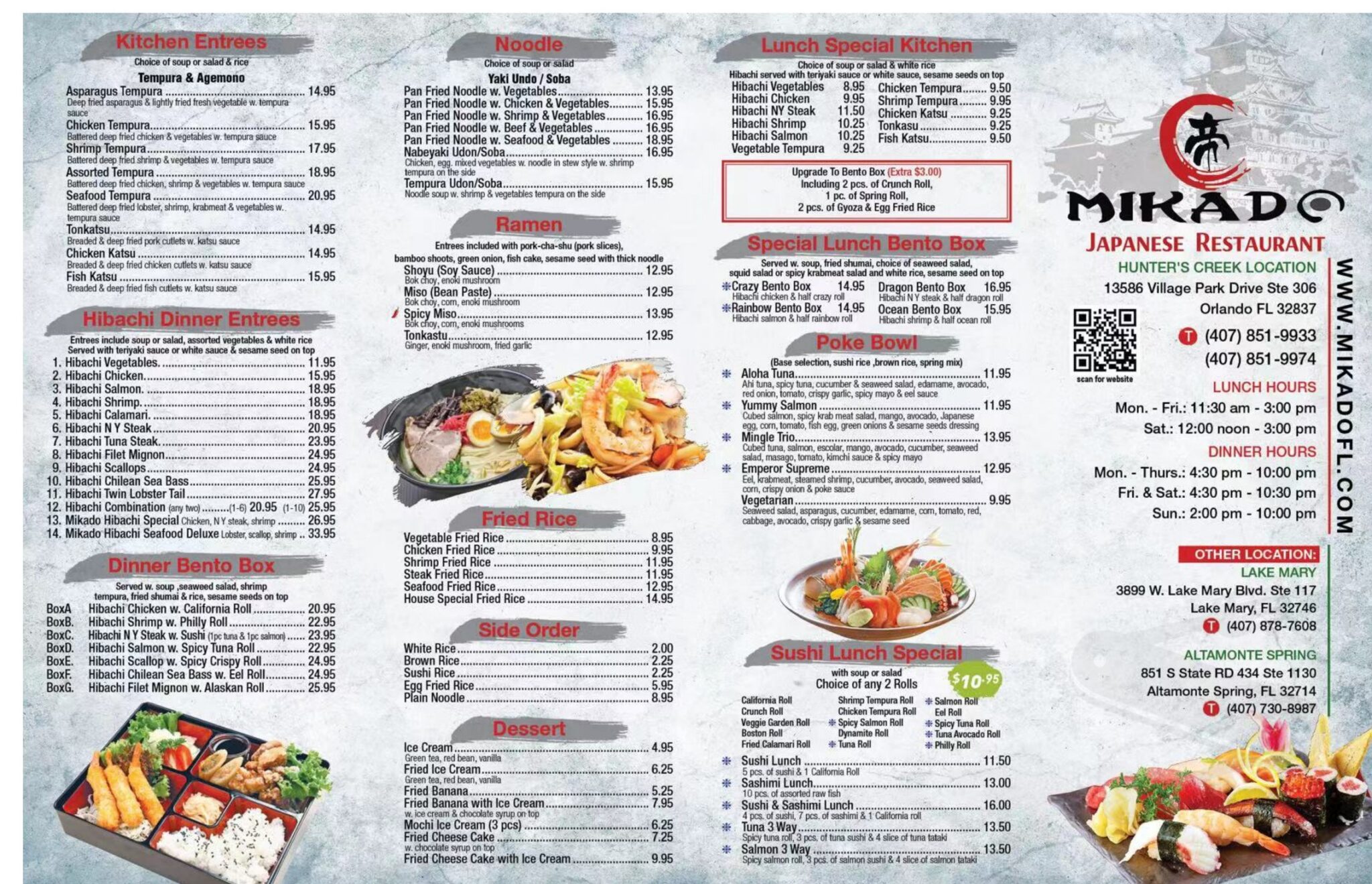 Mikado Japanese Restaurant Menu Canada & Latest Prices 2023