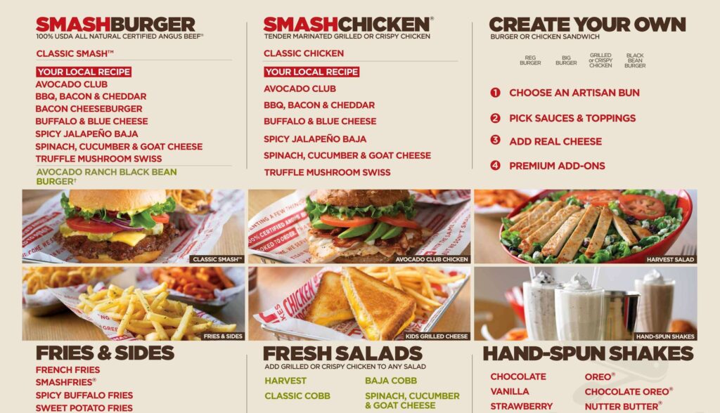 Smashburger Menu Canada List